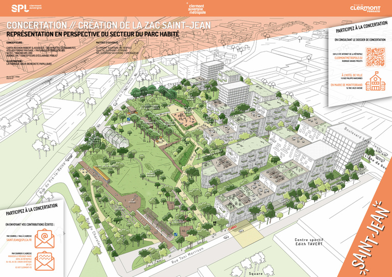 Carta - Reichen et Robert Associates - Un parc paysager à Saint-Jean d’ici 2026 - LA MONTAGNE